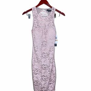 SEQUIN HEARTS | Blush/Mauve | Lace Bodycon Dress
